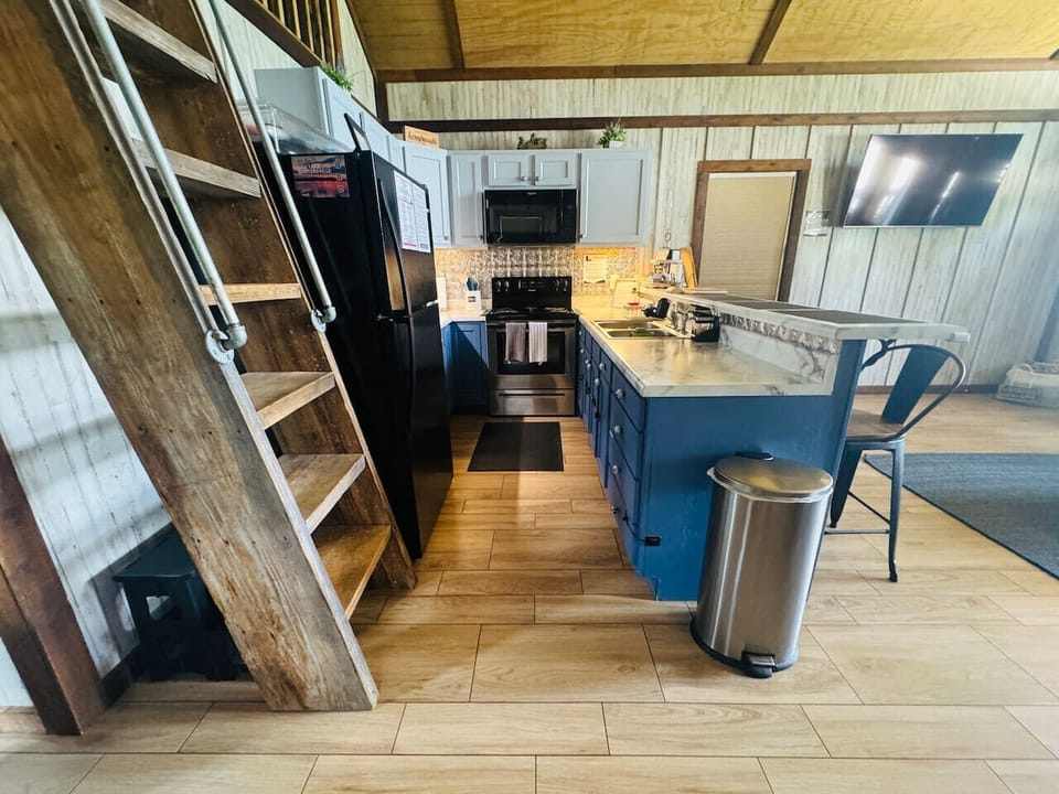Kitchen Loft Stairs Dining LL