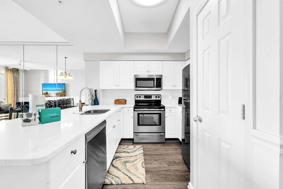 Stainless Steel Appliances and Plenty of Counter Space
