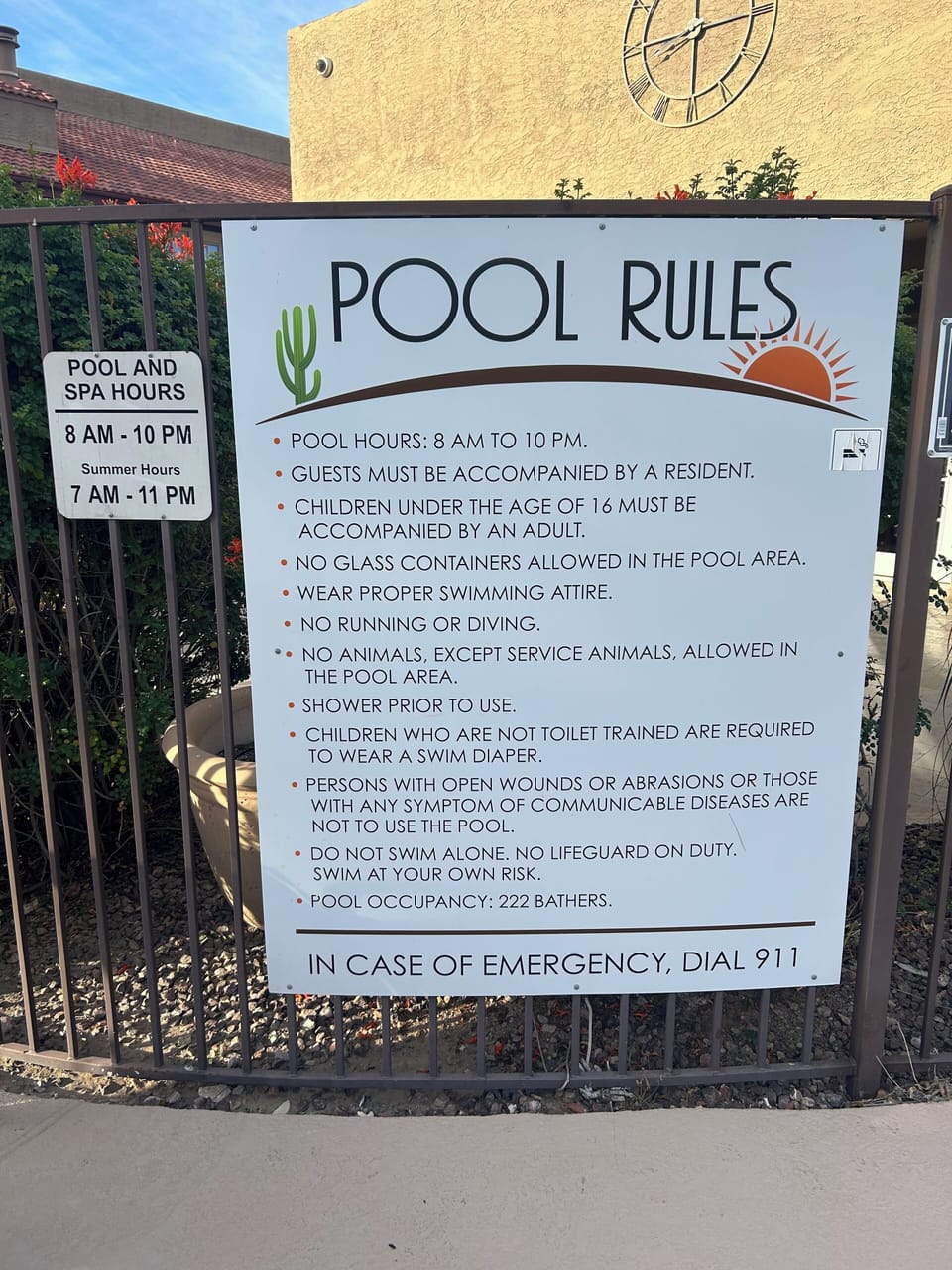 Please respect all Pool Rules