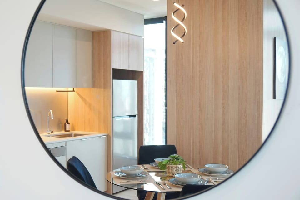 Designer lighting adds a luxury touch to your dining experience