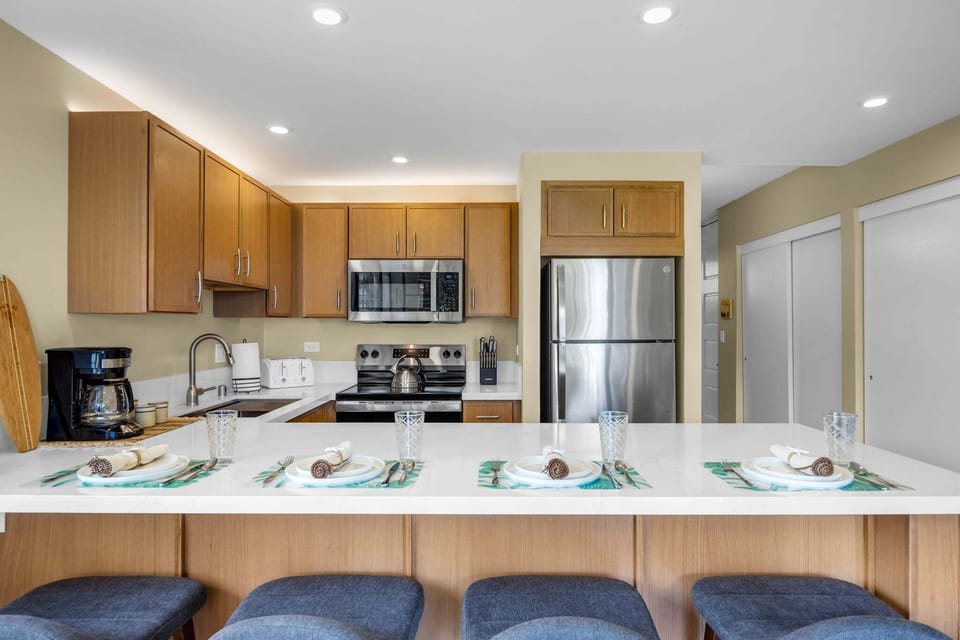 Spacious cooking and dining area perfect for sharing meals and conversation.