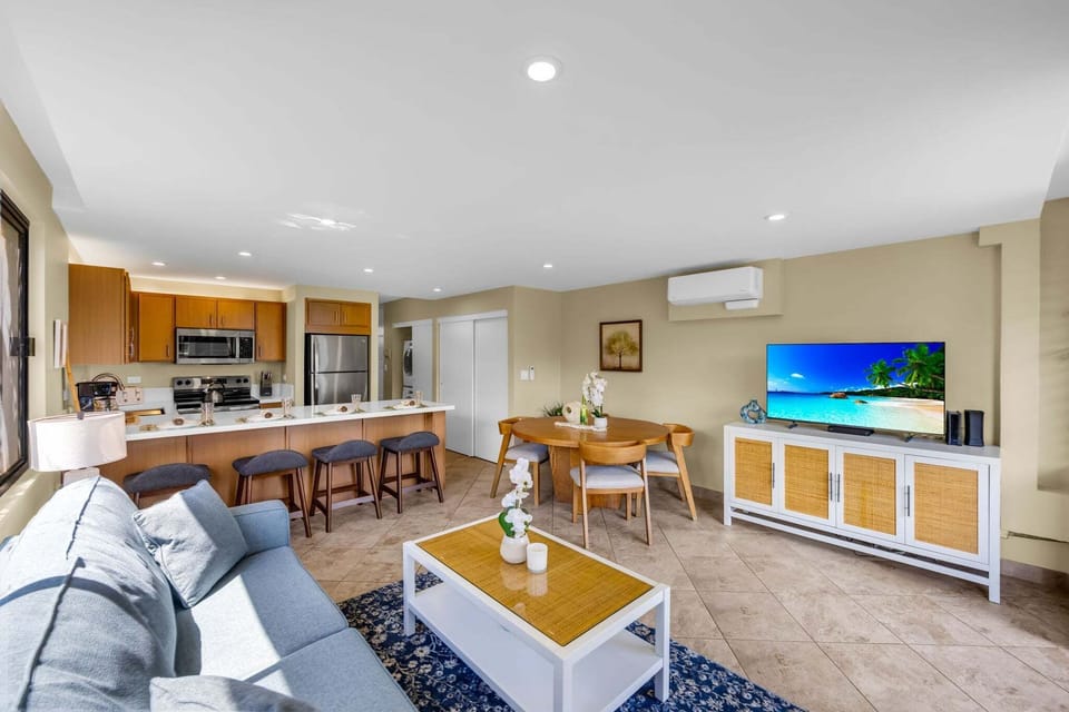 Spacious lounge and dining area designed for easy, comfortable vacation living.