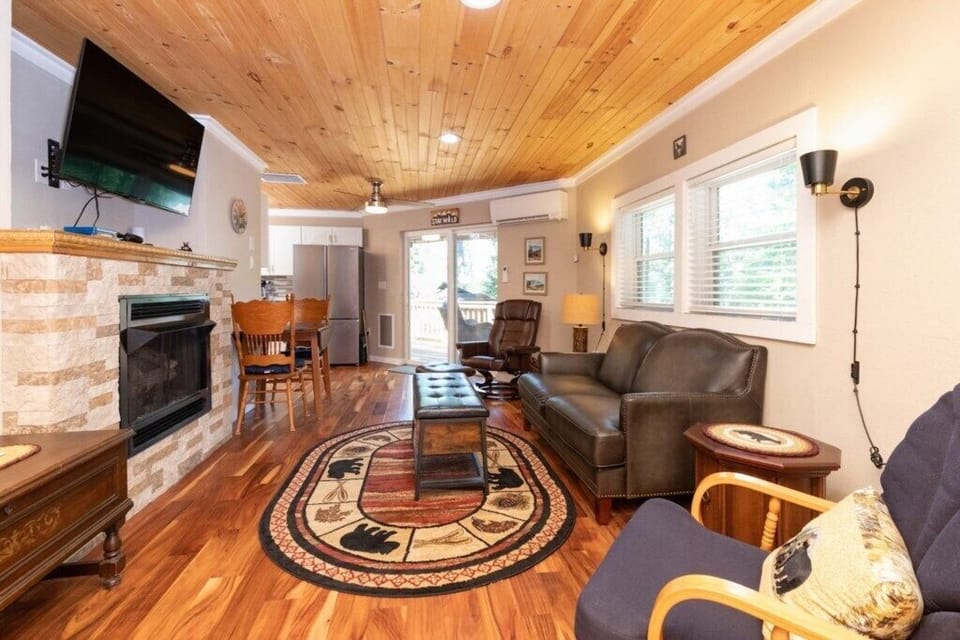 View to Fireplace and Living Area
