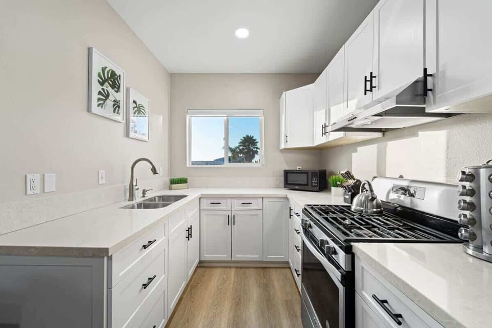 Clean and functional galley-style kitchen