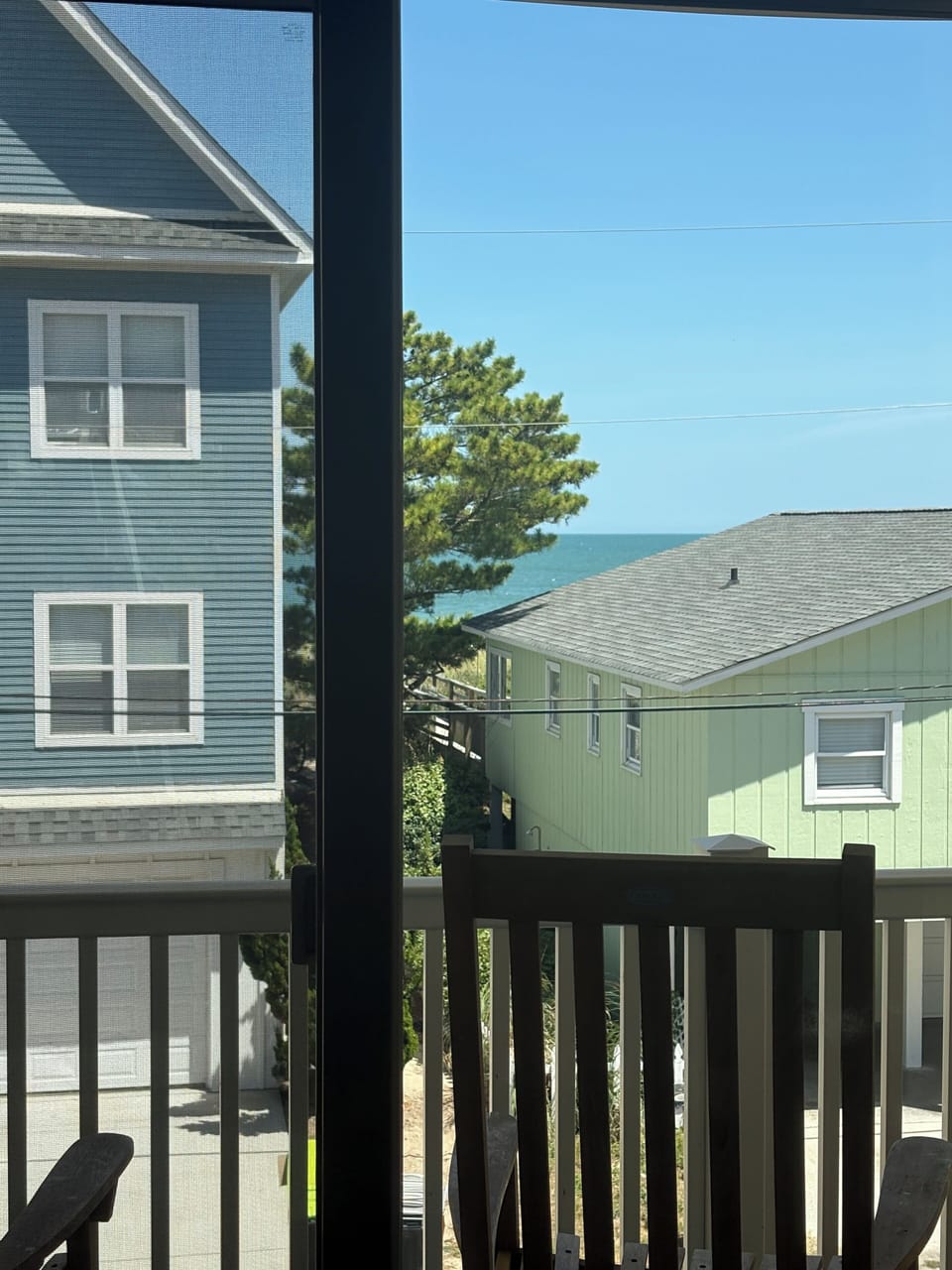 Ocean view inside living room