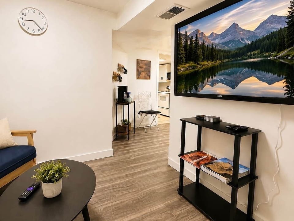 Relax while watching a large Smart TV after your day exploring Zion, Bryce or Cedar City.