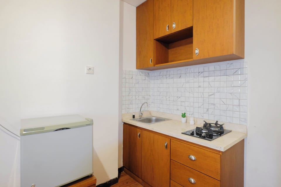 Deluxe Apartment | Private kitchen | Stovetop, cookware/dishes/utensils