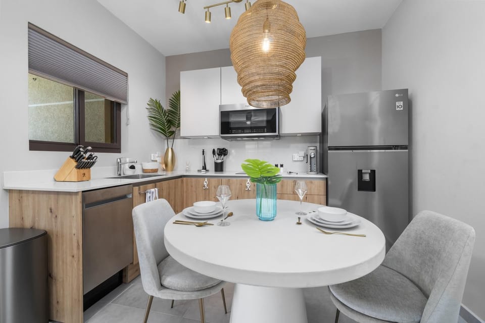 Fuel your stay with convenience and comfort! Our space features a dedicated 2-seater dining area, perfect for enjoying a quiet breakfast before a day of adventure or for a cozy, home-cooked meal in.