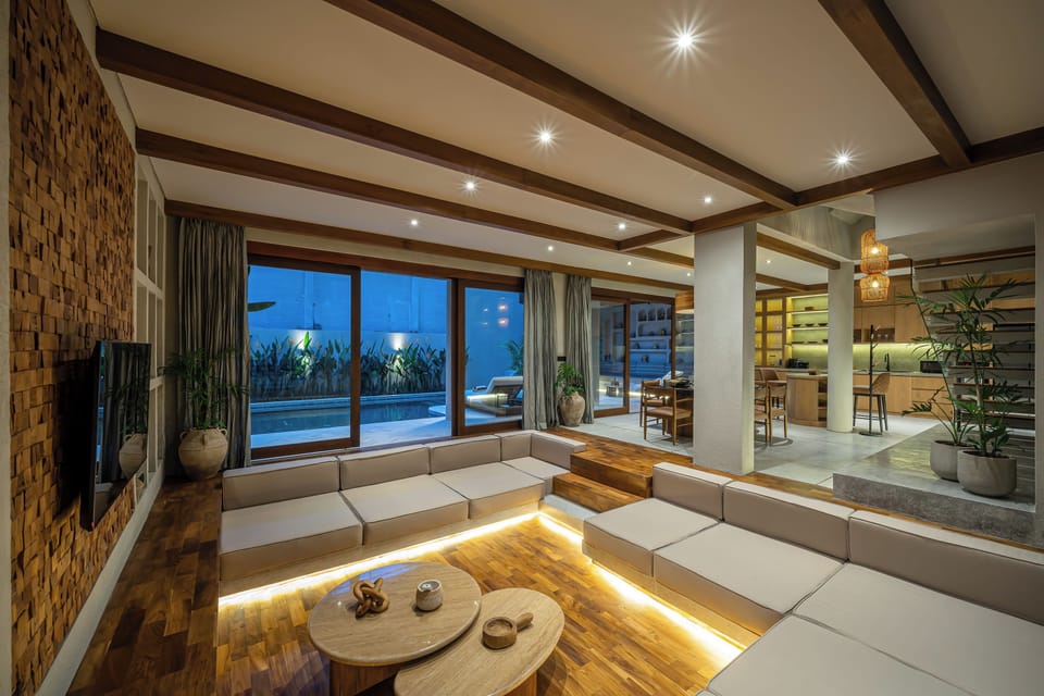 Luxury Villa, 4 Bedrooms, Non Smoking, Private Pool | Living area | Video-game console