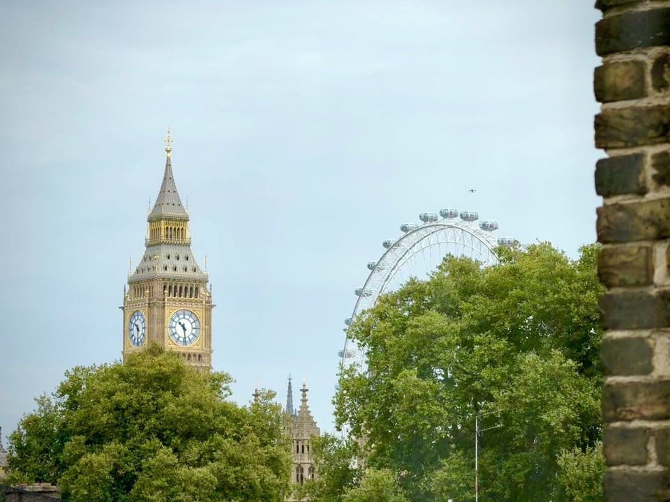 View of London Eye and Big ben from Bedroom 