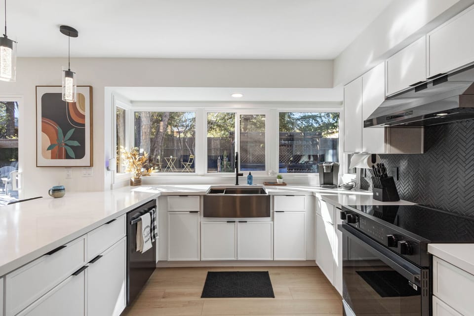 Fully stocked kitchen