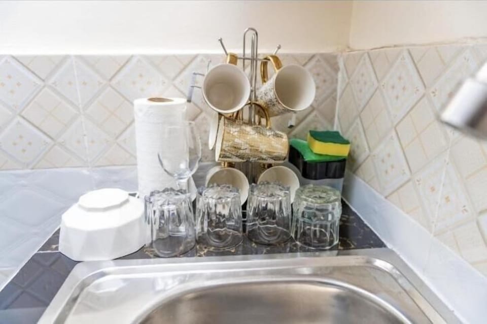 Classic Apartment | Private kitchen | Fridge, microwave, cookware/dishes/utensils