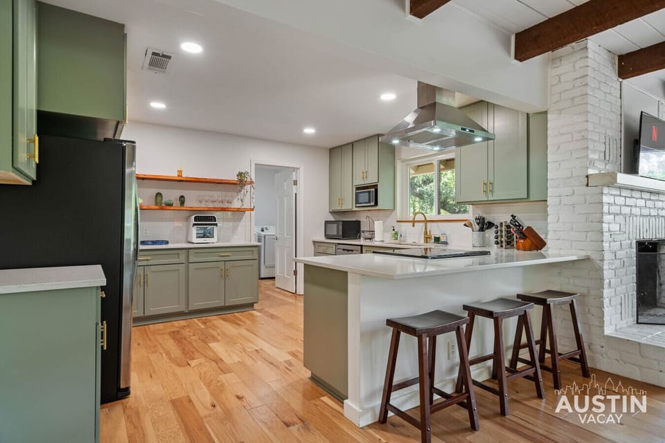 Where rustic charm meets countertop sass. This kitchen’s got range beyond the stove.