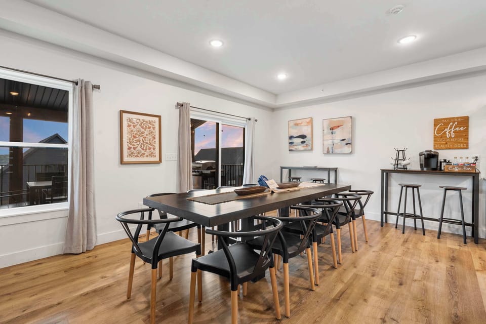 Make mealtime memories together at the dining table, seating 12​