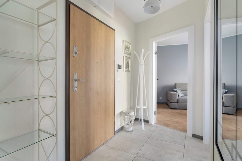 The bedrooms' contemporary decor creates a chic and cozy atmosphere.