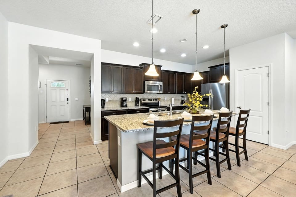 Wonderful view of the kitchen area