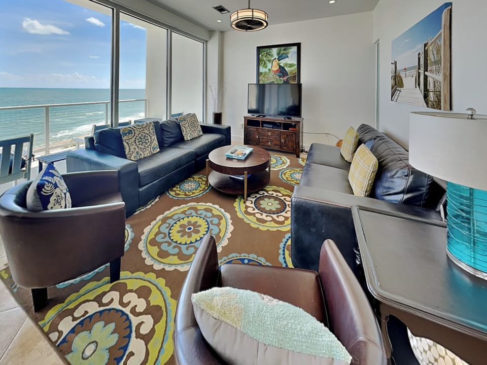Living Room with water views