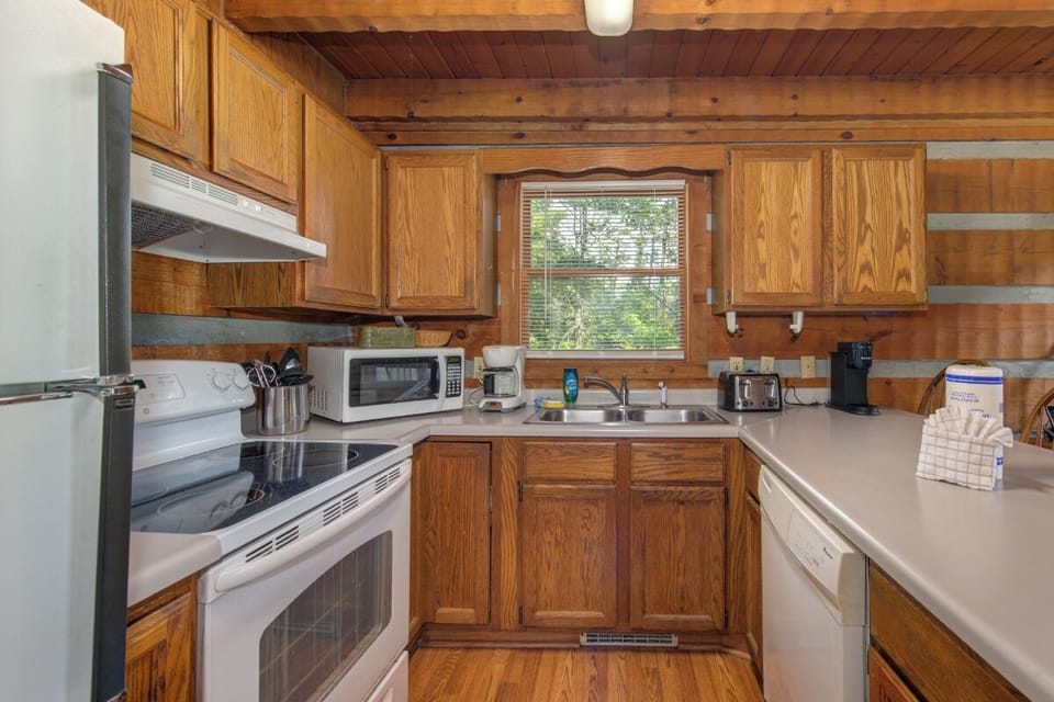 Paradise's fully-equipped kitchen