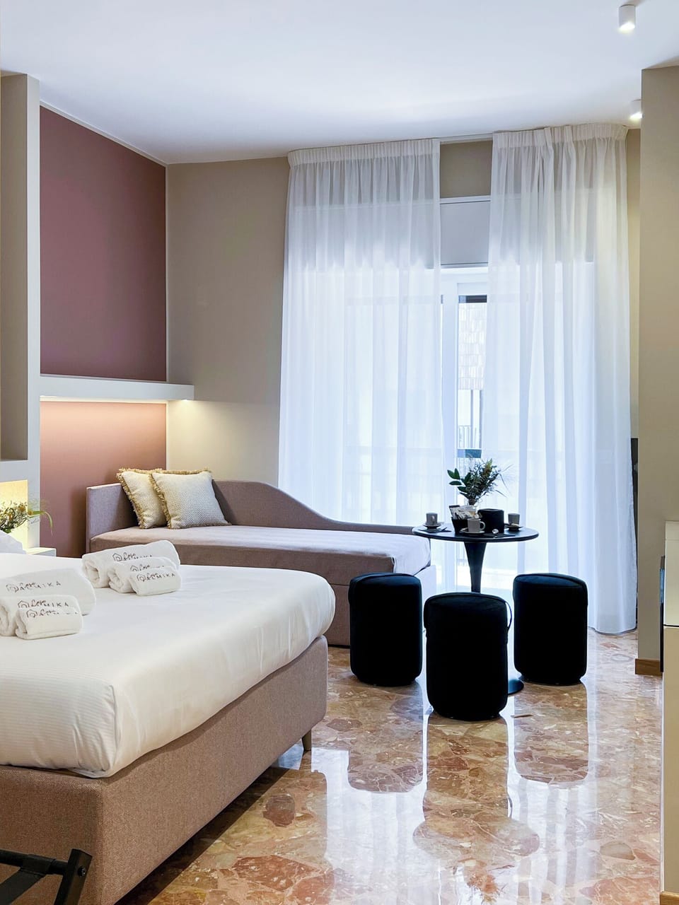 Deluxe Triple Room, Balcony, City View | Blackout drapes, iron/ironing board, free WiFi