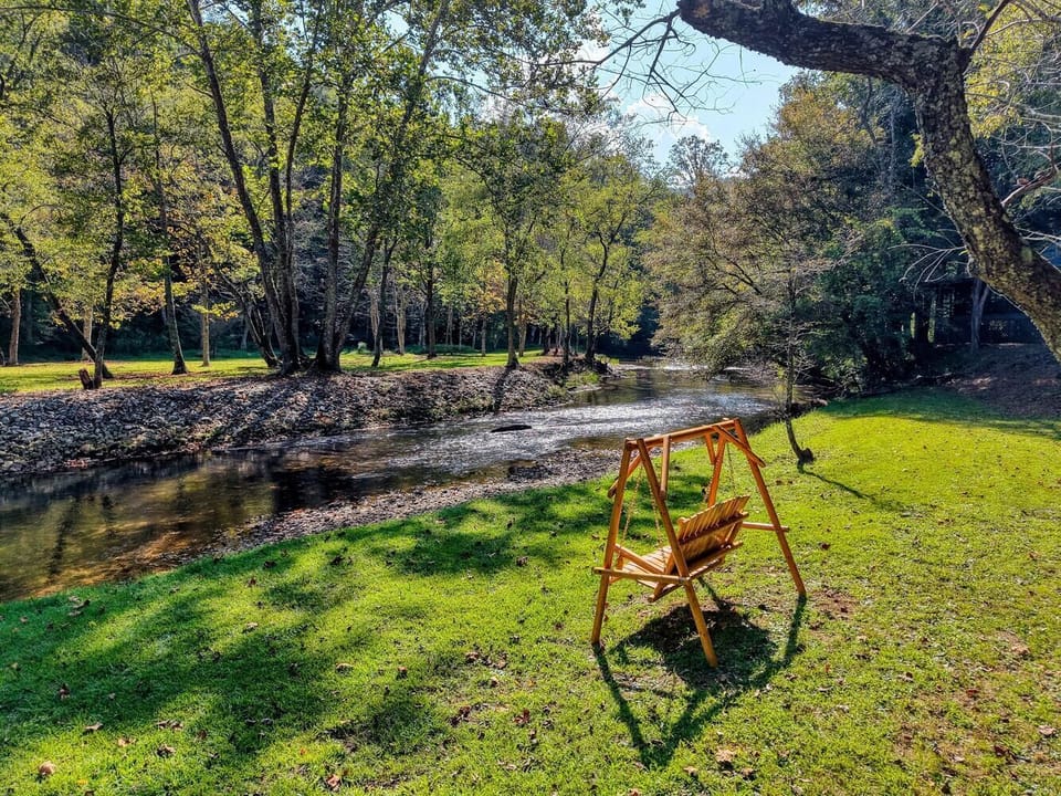 Drift away into pure relaxation while the creek hums a gentle lullaby.