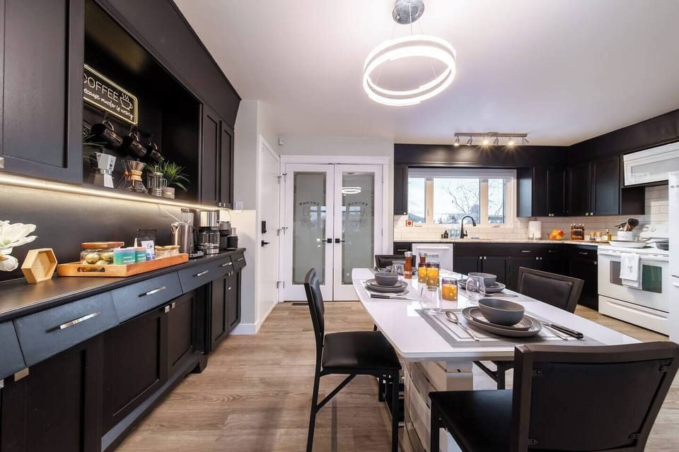 A warm and inviting space for meals or game nights. The open layout makes it easy to stay connected while enjoying great food.