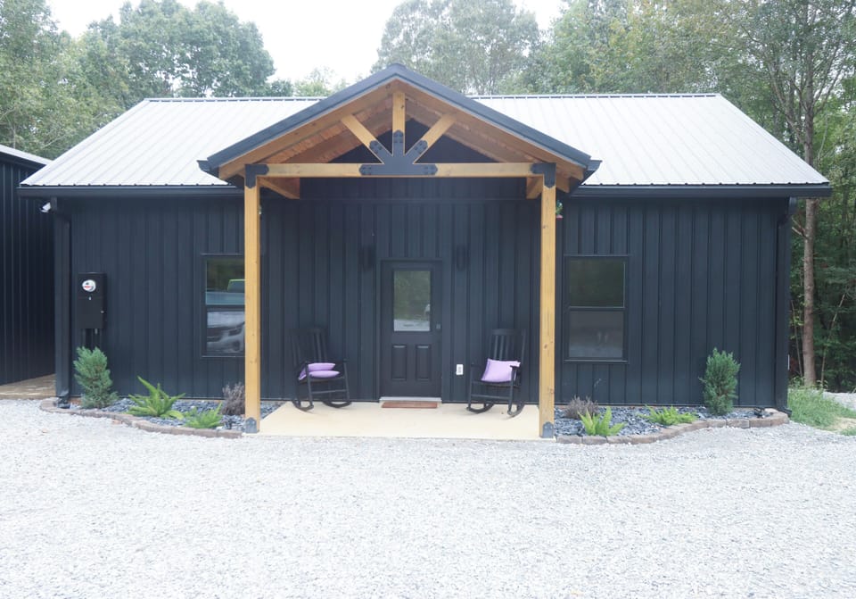 Front Porch with Rocking Chairs