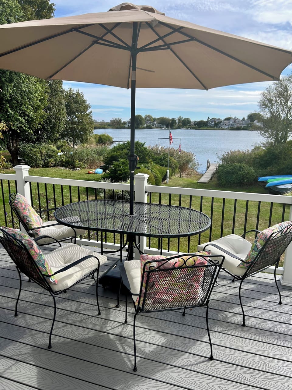 View from deck