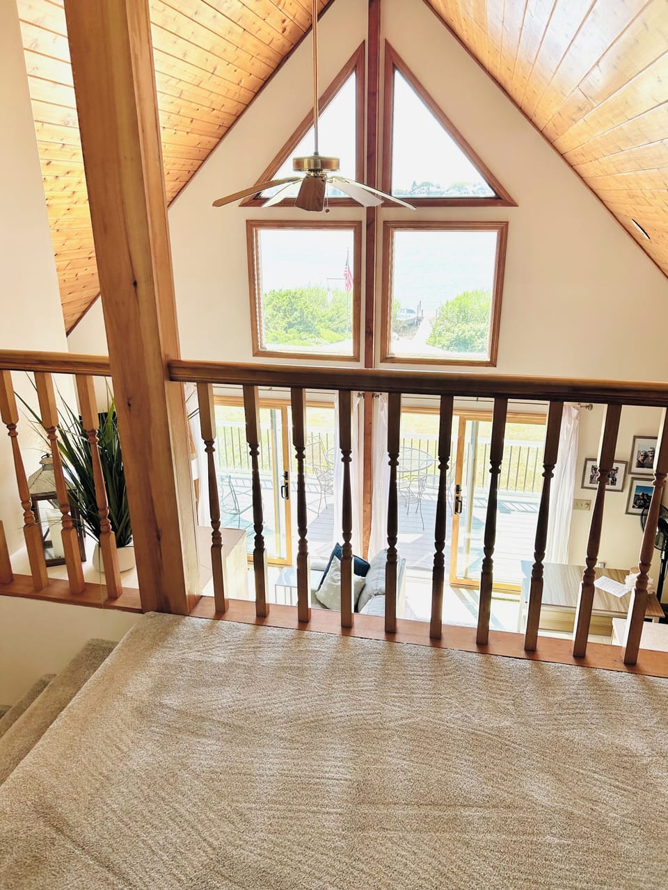 View from loft bedroom