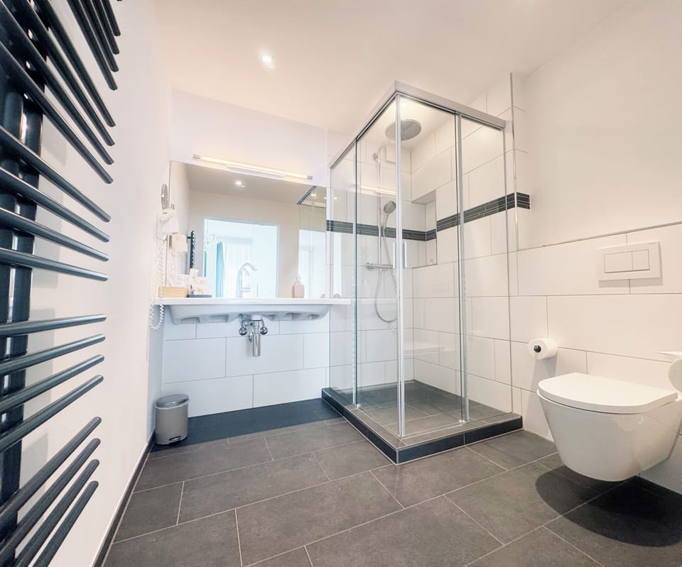 Double or Twin Room | Bathroom | Shower, free toiletries, hair dryer, slippers