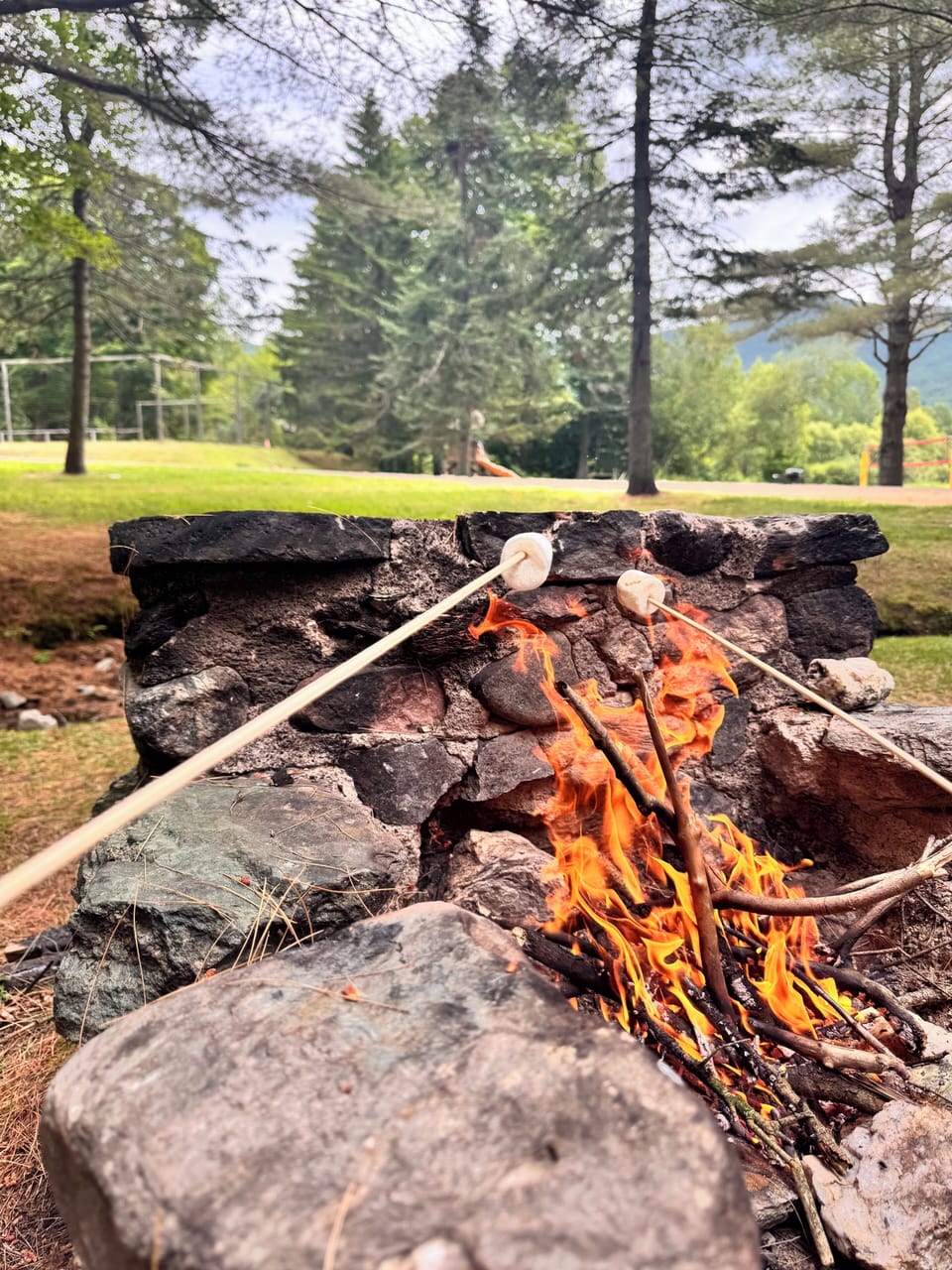 Community outdoor fire pits
