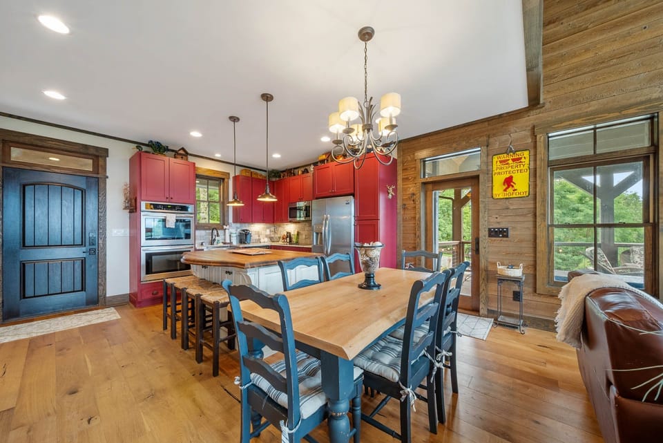 Dining Table and Kitchen Island Seating