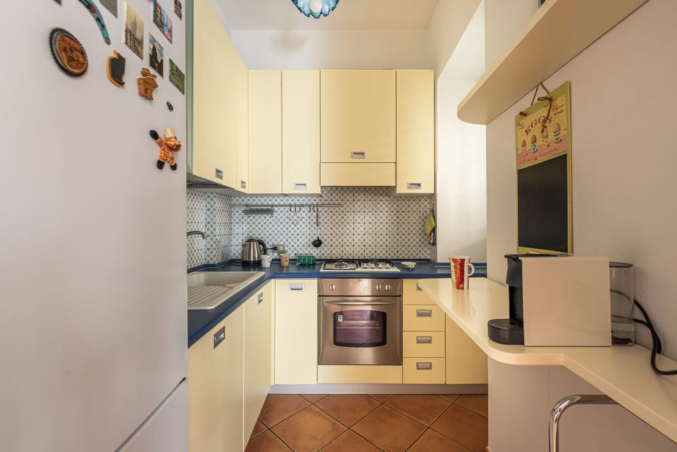 Apartment, 2 Bedrooms, Balcony | Private kitchen | Fridge, oven, stovetop, espresso maker