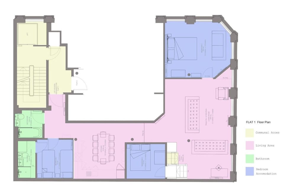 Twin Room: Stylish twin beds with vibrant decor and modern touches for a restful retreat, with en suite shower room!