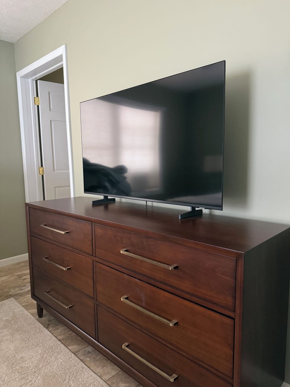Flat screen TV in Master.