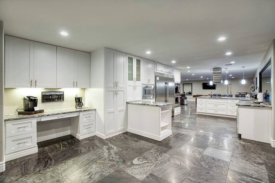 Open-concept kitchen designed for entertaining and family meals.