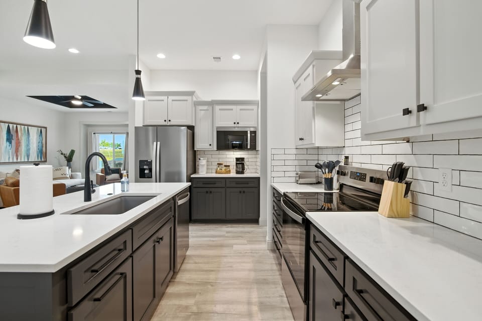 Indoors, Kitchen, Sink, Appliance, Refrigerator