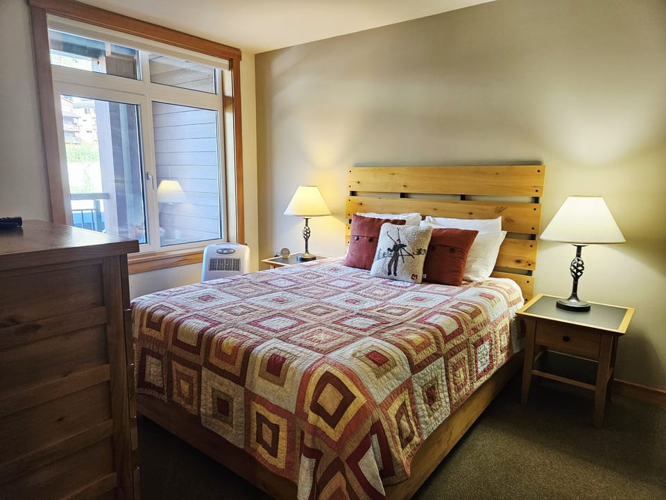 Indoors, Lamp, Table Lamp, Bed, Furniture