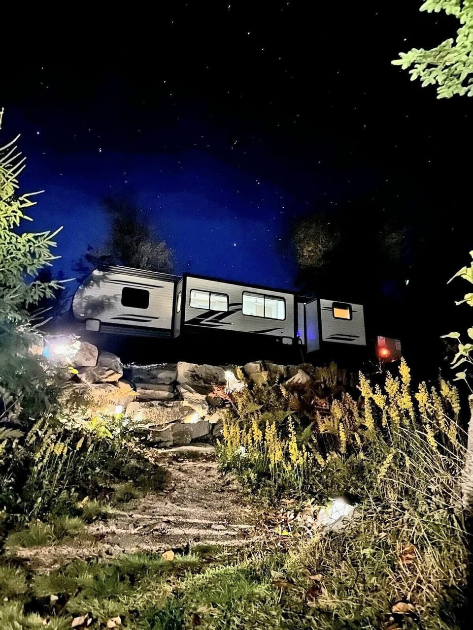 Watch the night sky from your campfire
