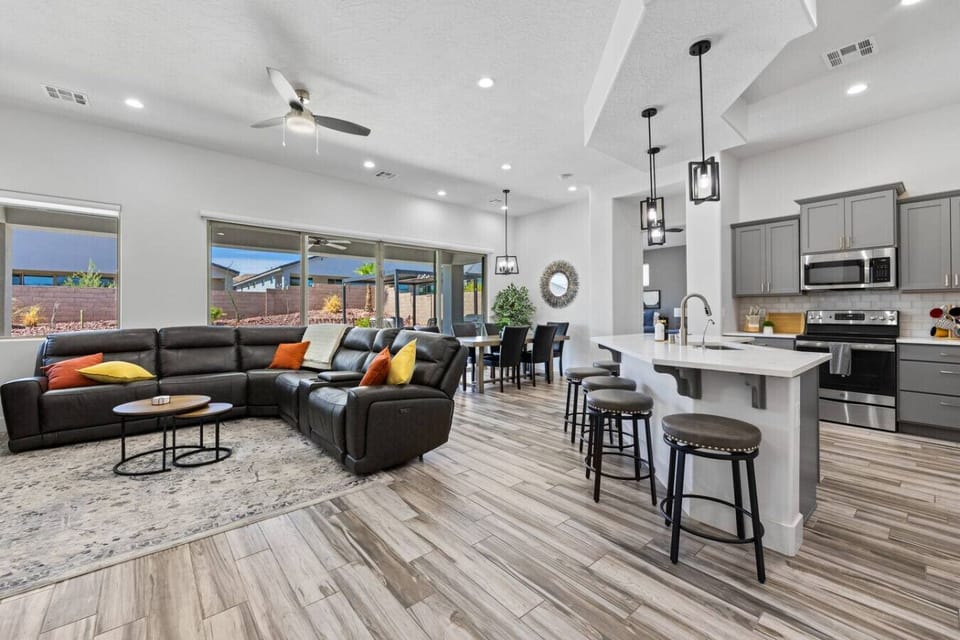 Open concept living.