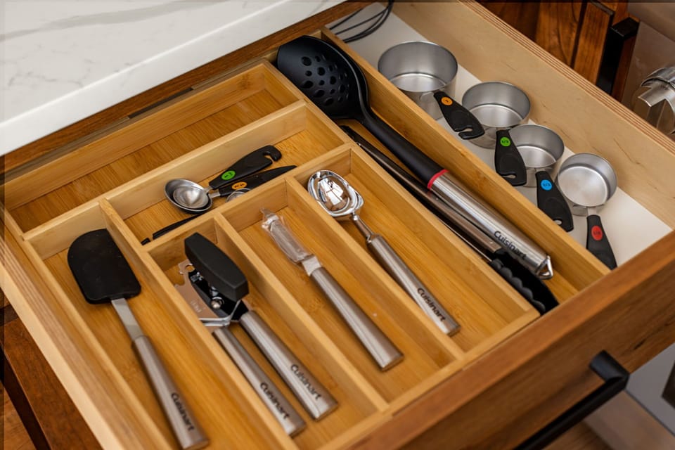 Everything you need, right at your fingertips! We've thought of all the details so you don't have to. Just bring the groceries and let the good times roll!
