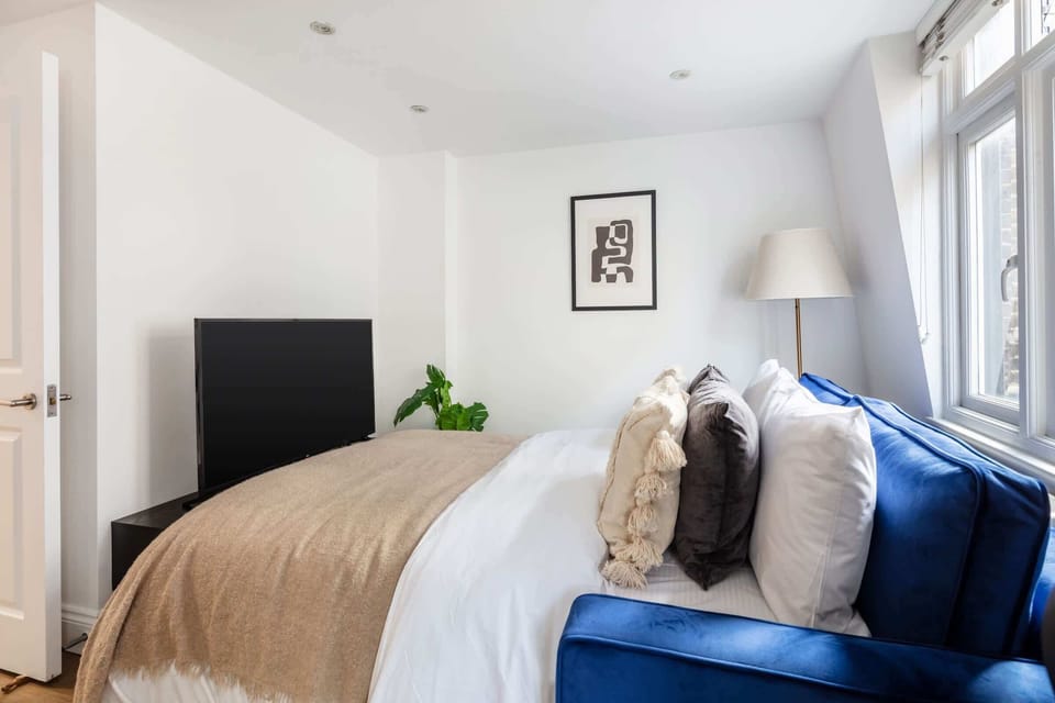 The sofa can be converted into a bed