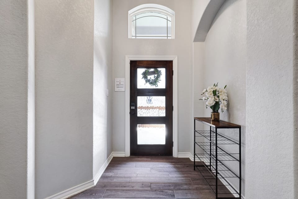 The first step into your relaxing retreat.