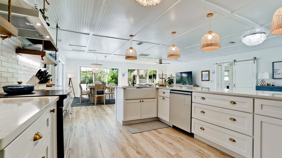 Large open kitchen