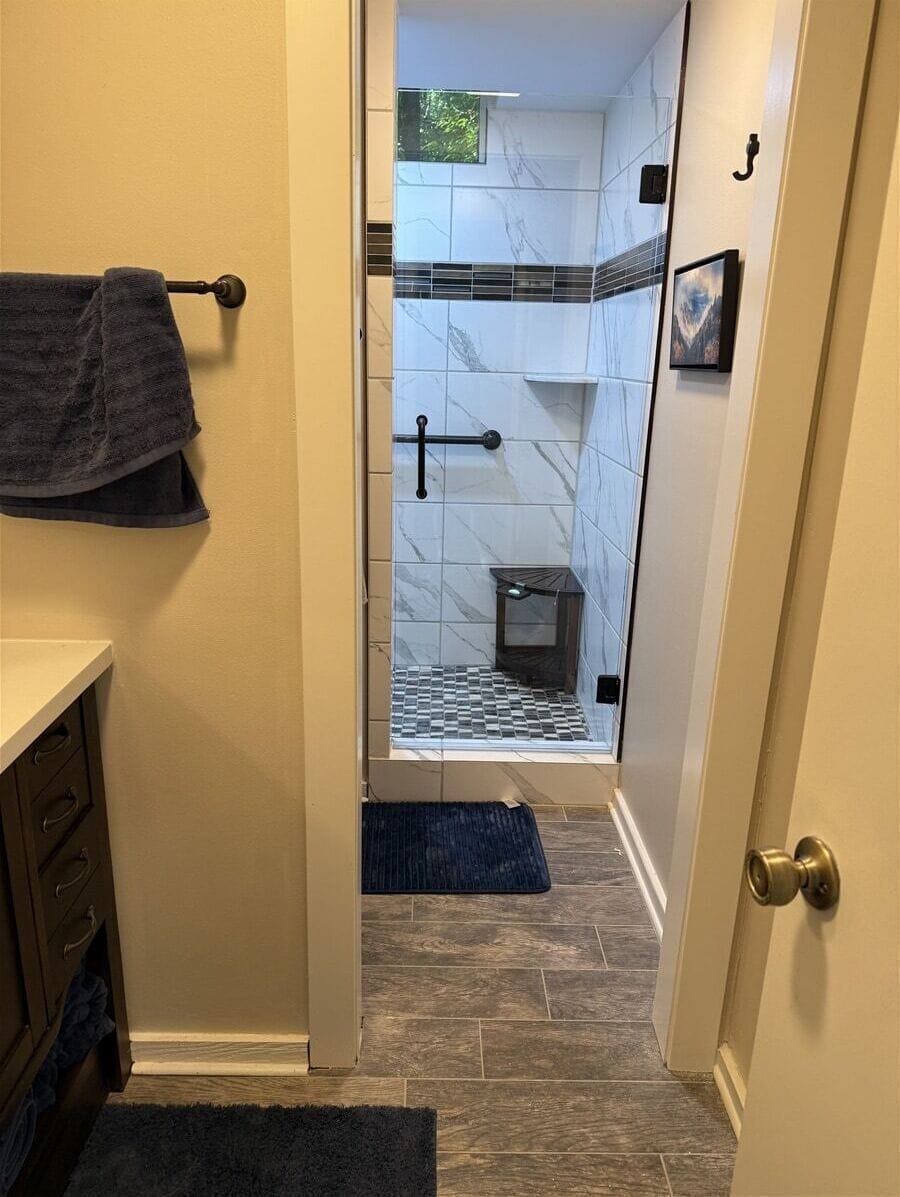 Refreshed bathrooms with comfort in mind