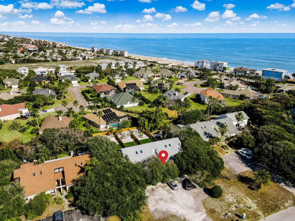 Peaceful beachside home with parking, nestled just moments from the ocean