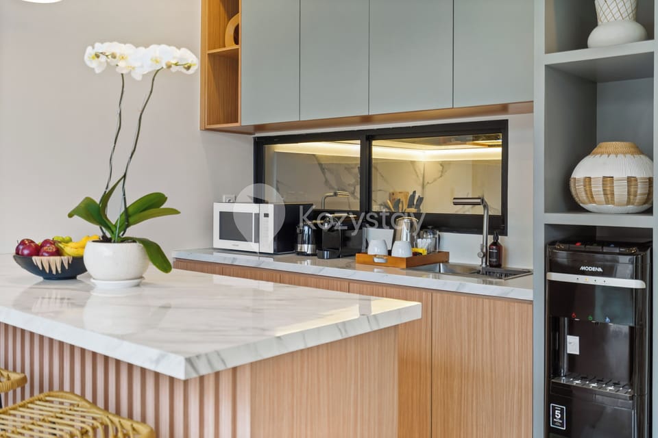 Villa, 3 Bedrooms, Pool View | Private kitchen | Full-size fridge, microwave, stovetop, toaster