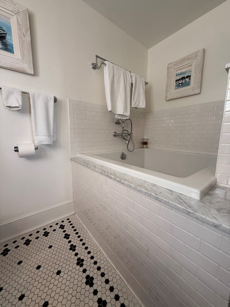 Deep soaking tub for the ultimate spa-like retreat