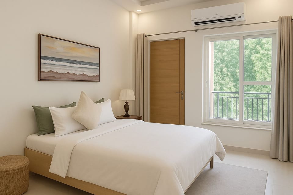 Superior Double Room, Balcony, Garden View | Free WiFi, bed sheets