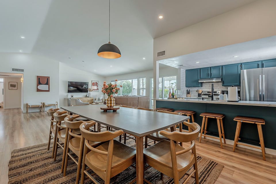 Dining table seats 10