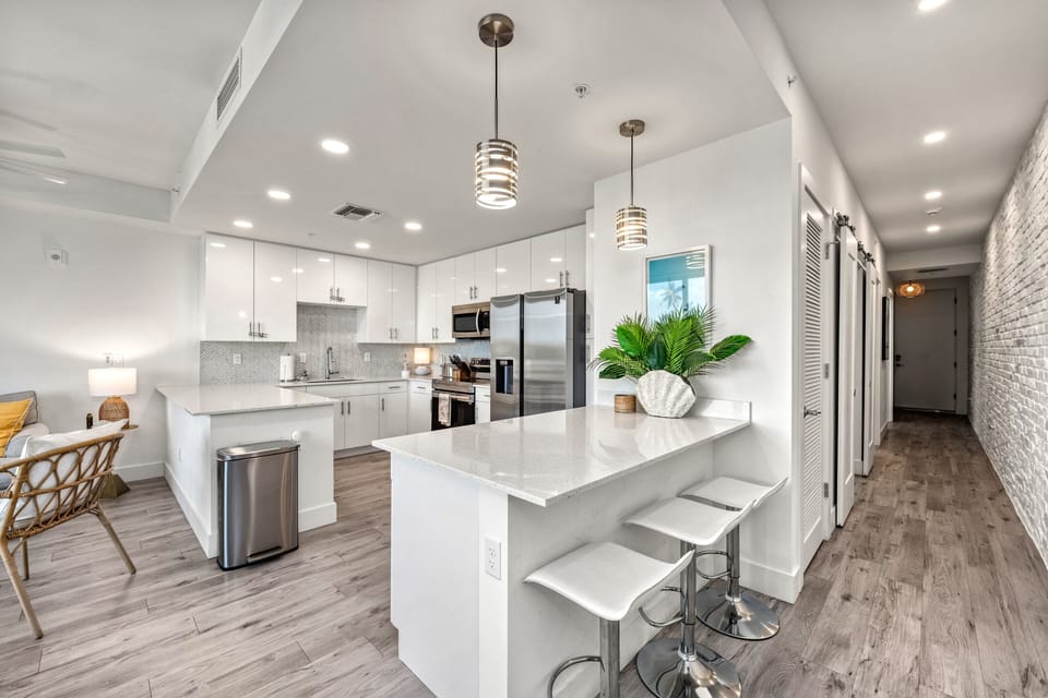 This open kitchen invites connection.
